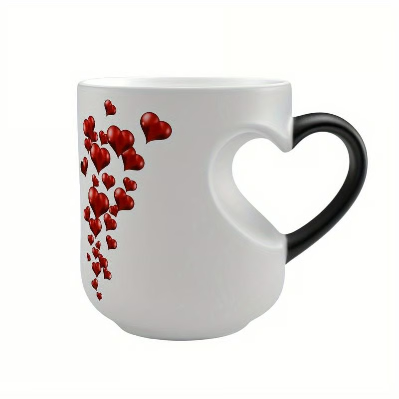 💫Heart-Shaped Colour Changing Ceramic Mug☕💕