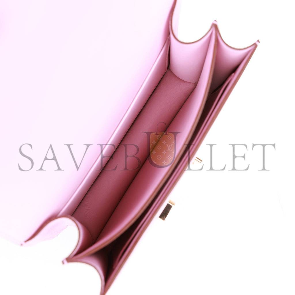 Hermes Constance 18 Mauve Sylvestre Epsom Rose Gold Hardware