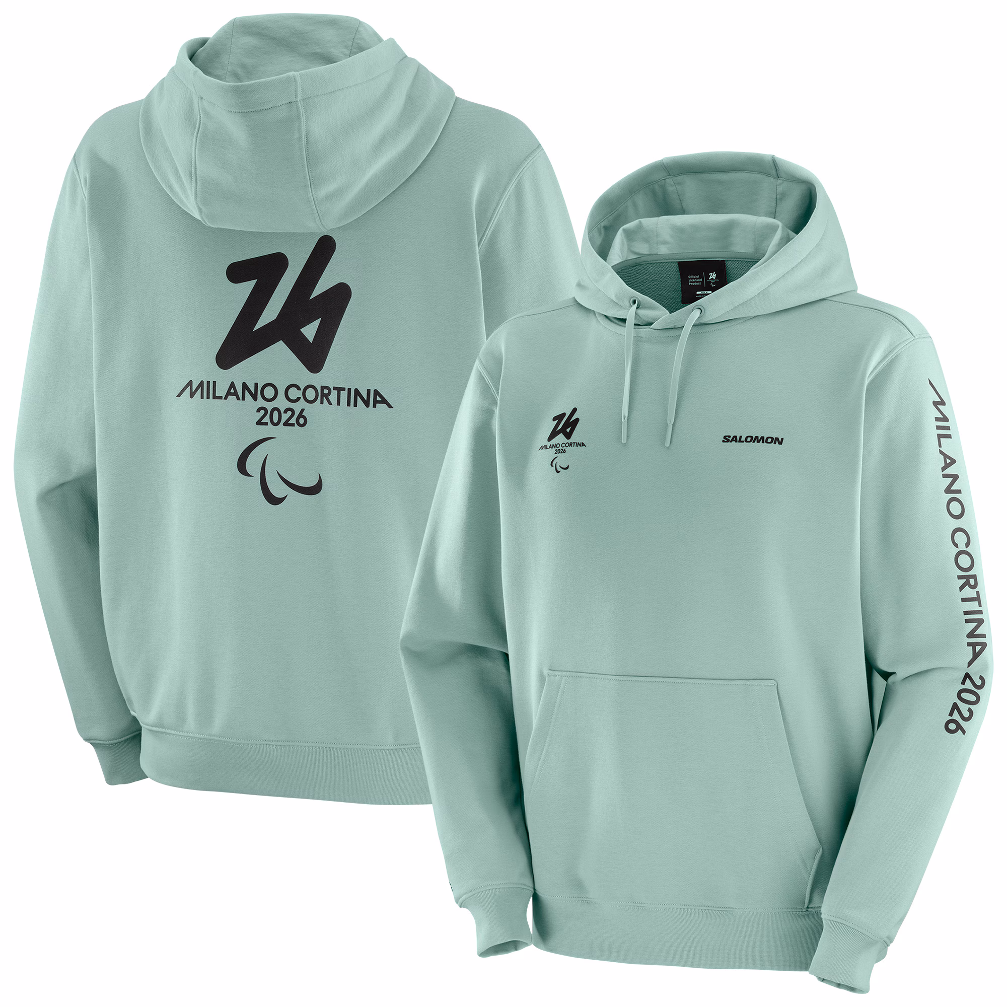 Milano Cortina 2026 Paralympics Salomon Logo Hoodie - Green - Unisex