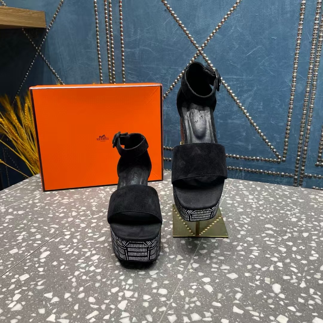 TOP HERMES Illusion 35 Sandal - Black