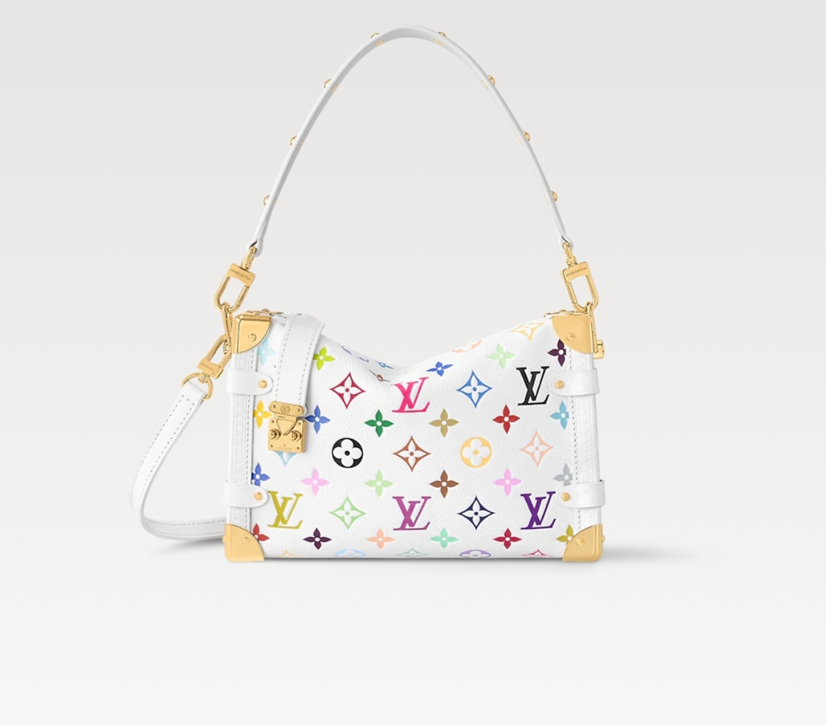 TOP Louis Vuitton LV Side Trunk 23.5x16x8.5cm - White