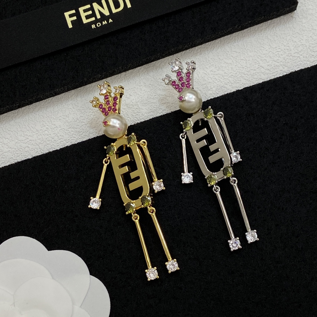 TOP FENDI Brooch - 2 Colour