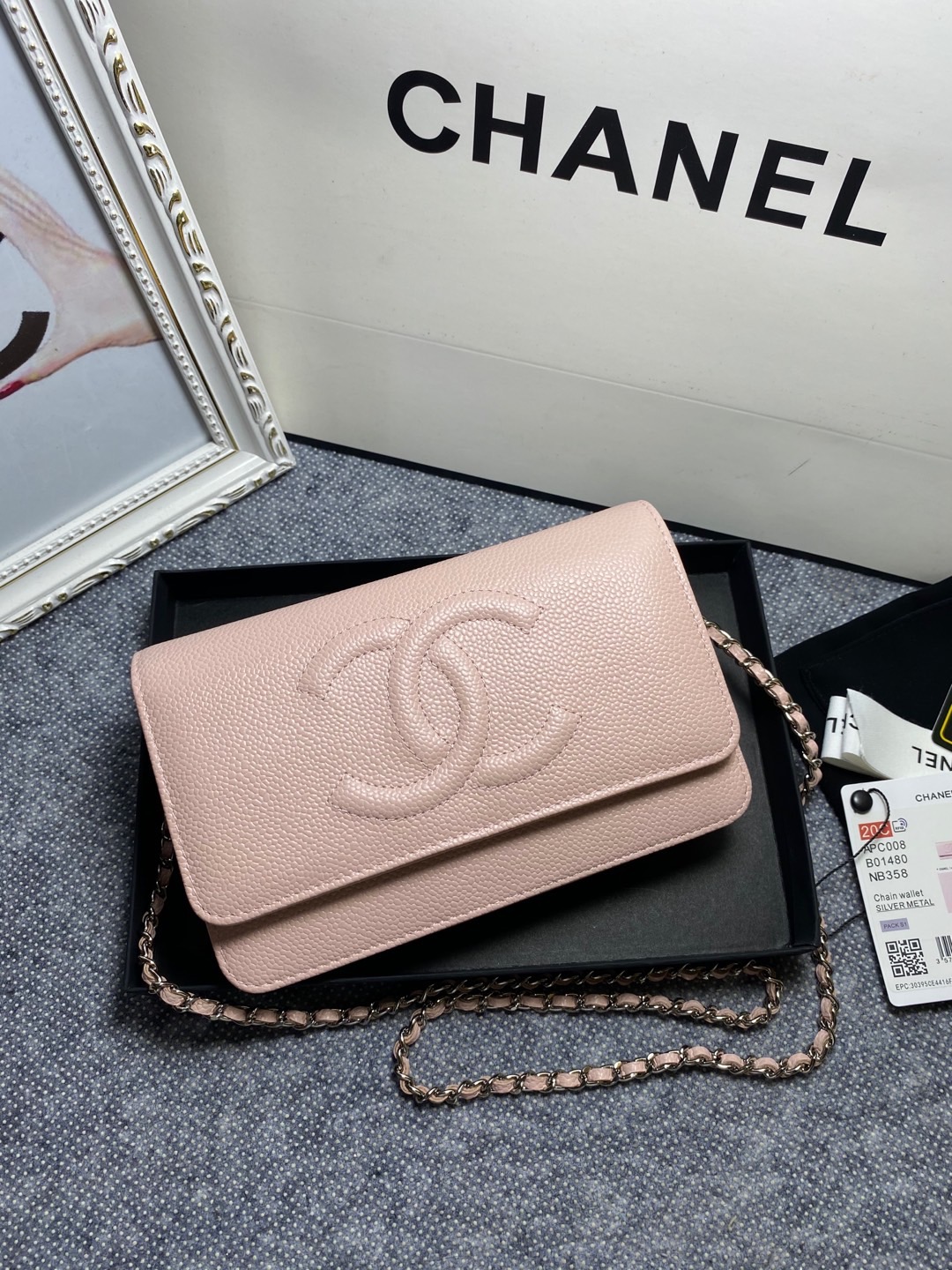 TOP CHANEL WOC Bag 19x12.5x3.5cm - 3 Color
