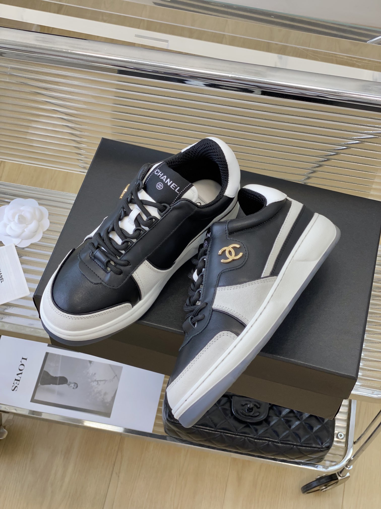 TOP CHANEL Panda Plate Shoes - 3 Colors