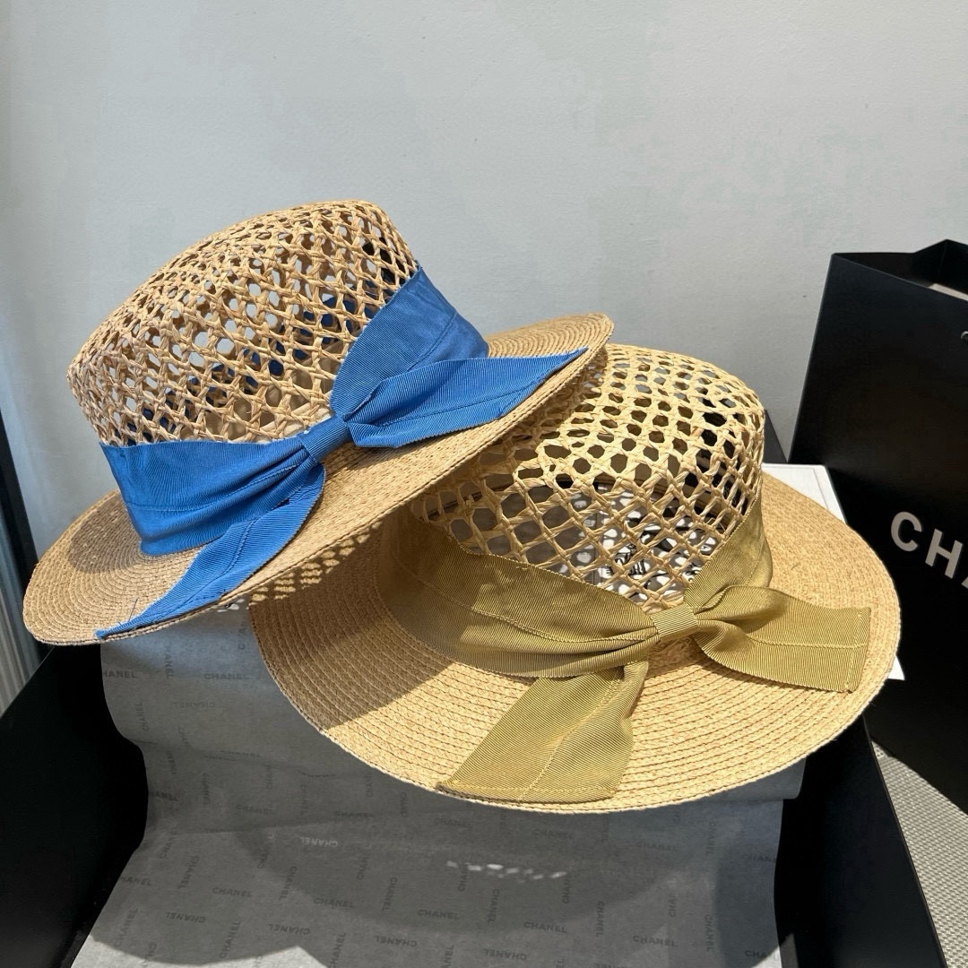 TOP GUCCI Hollow Weaving Hat - 2 Colors