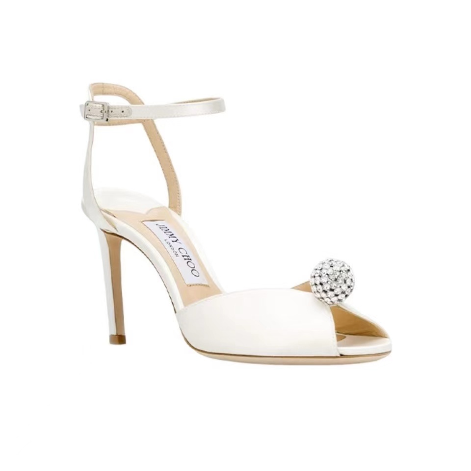 Jimmy Choo Sacora Leather Slingshot Fashion Buckle Slide Sandal (Replica)