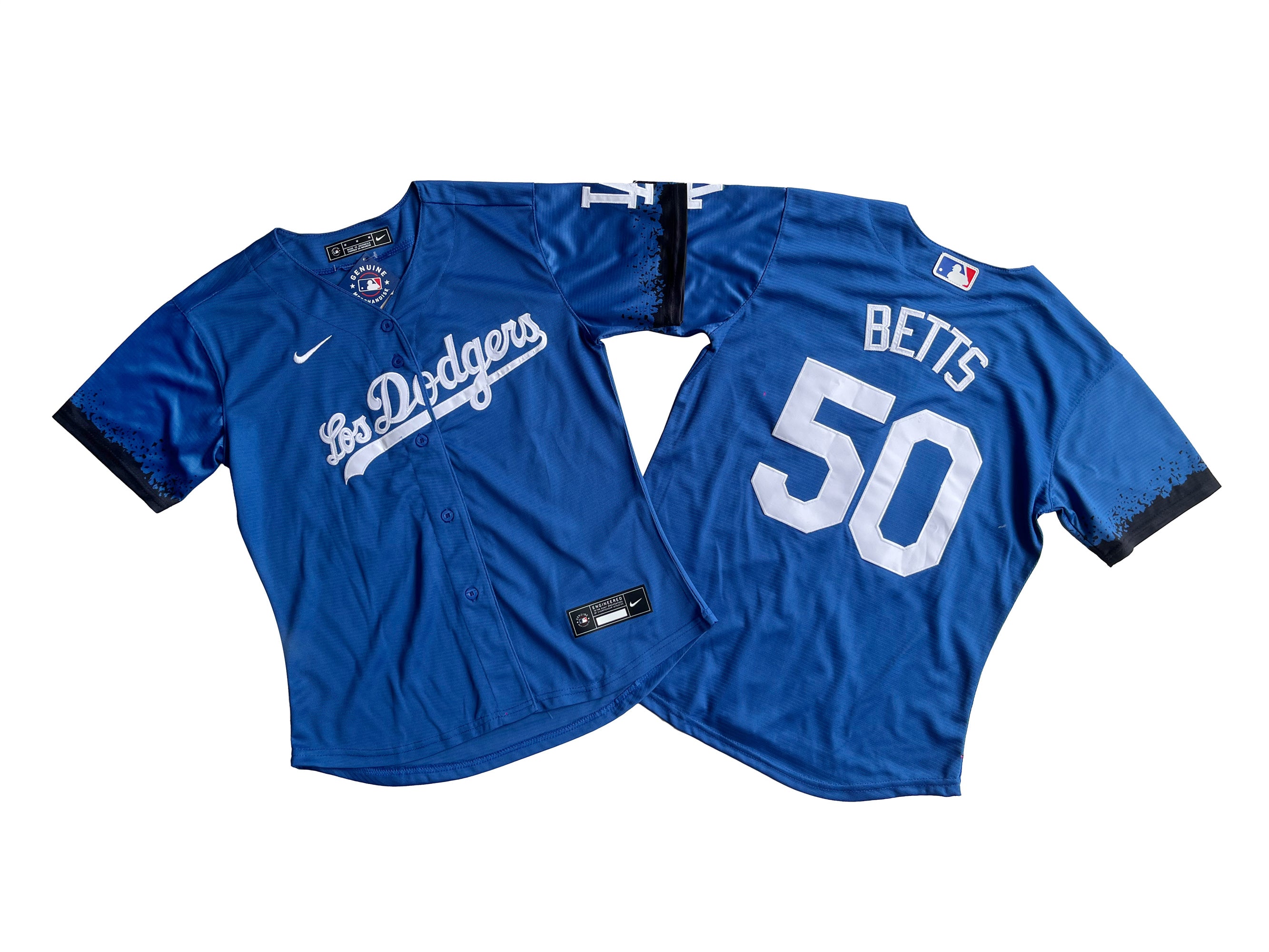 Women's Los Angeles Dodgers Mookie Betts #50 Royal City Connect Replica Player Jersey