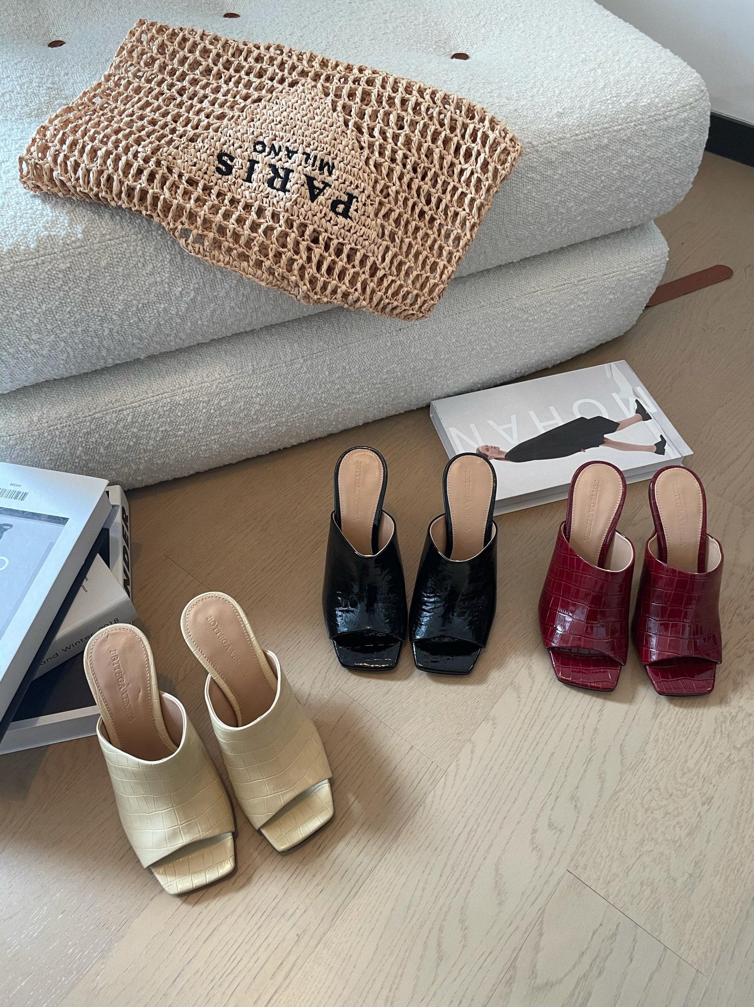 TOP Bottega Veneta BV Slippers with Metal Heel - 3 Color