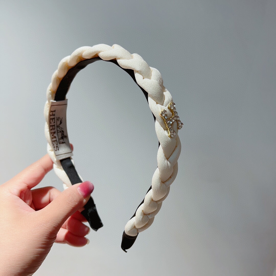 TOP HERMES New Custom - Made Hairband Two Colors
