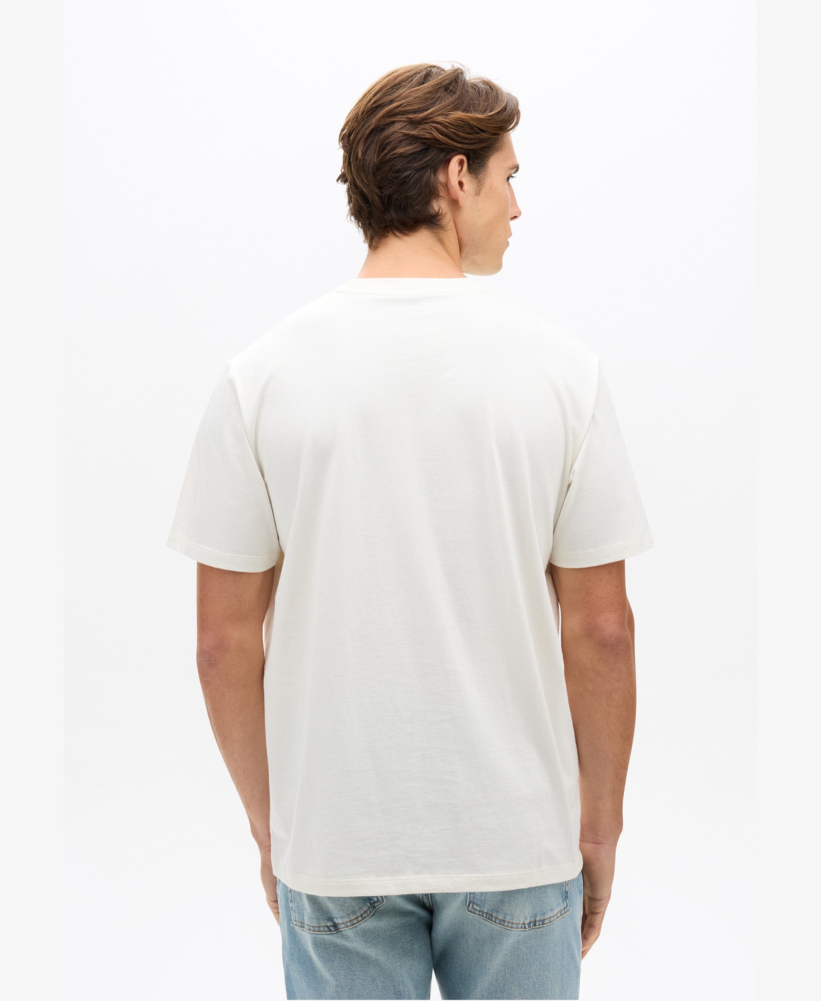 Micro Logo Tee | Bone White