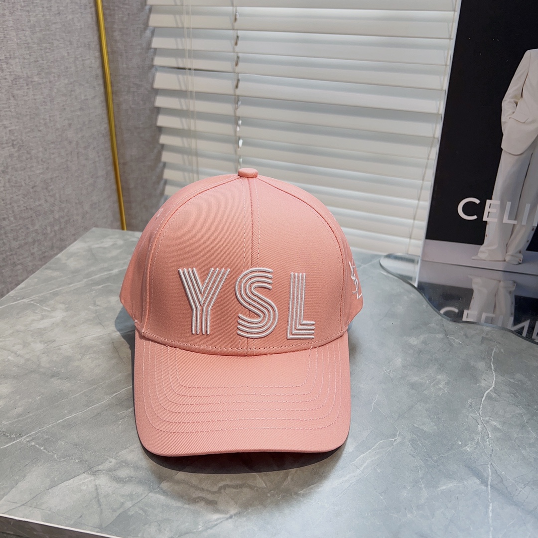 TOP Yves Saint Laurent YSL Baseball Cap in Cotton Canvas - 5 Colors