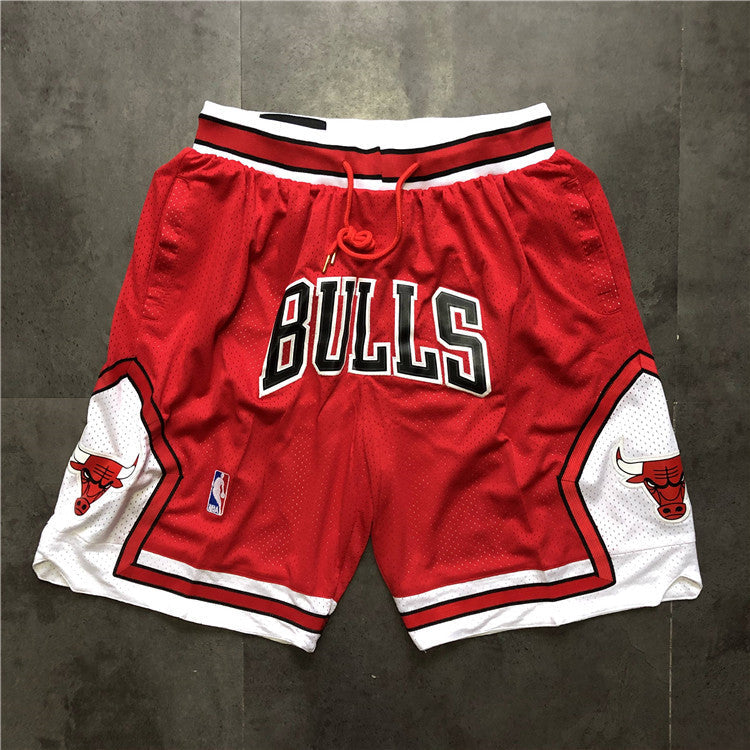 Chicago Bulls JUST DON co-branded shorts red