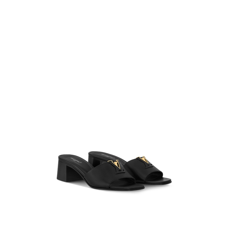TOP Louis Vuitton LV Capri Slipper - Black