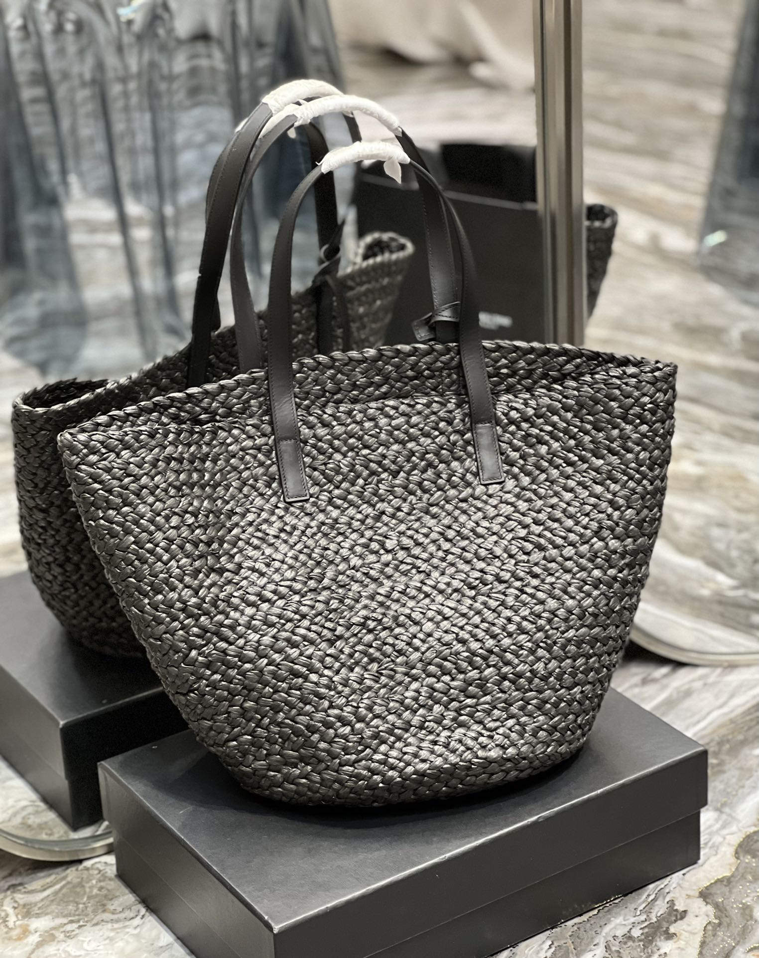 TOP Yves Saint Laurent YSL Straw Woven Bag - 3 Colors