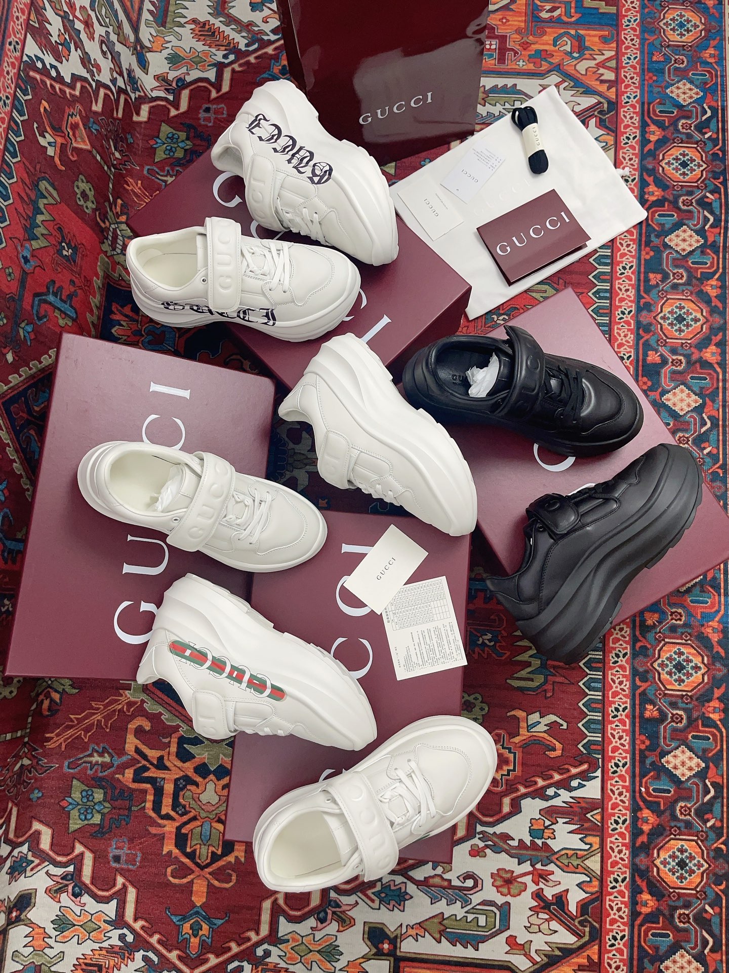 TOP GUCCI Velcro Sports Shoes-4 Colors
