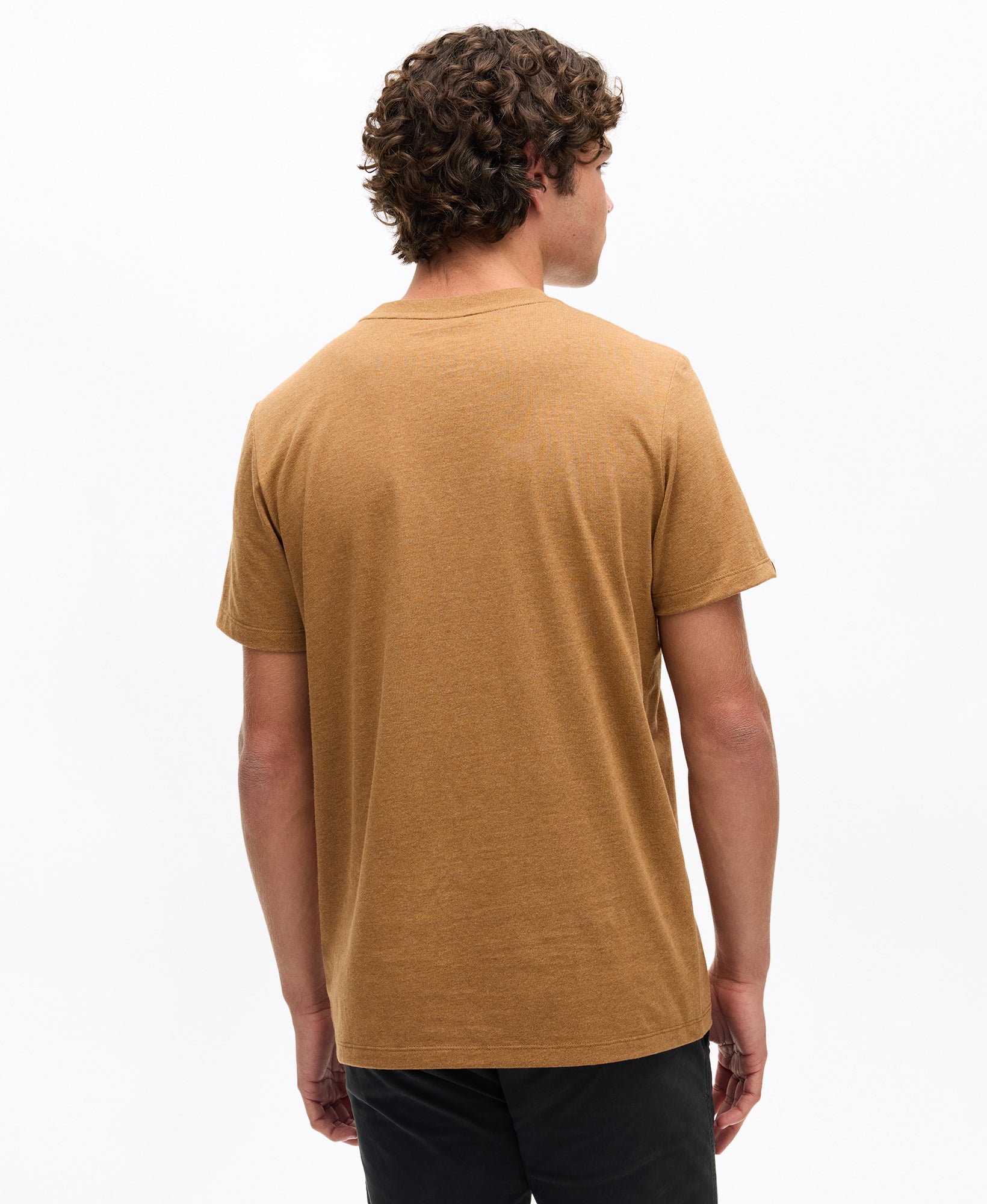 Machine Goods Chest Tee | Dark Tobacco Marle