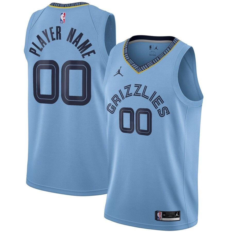 Custom Memphis Grizzlies Statement Jersey
