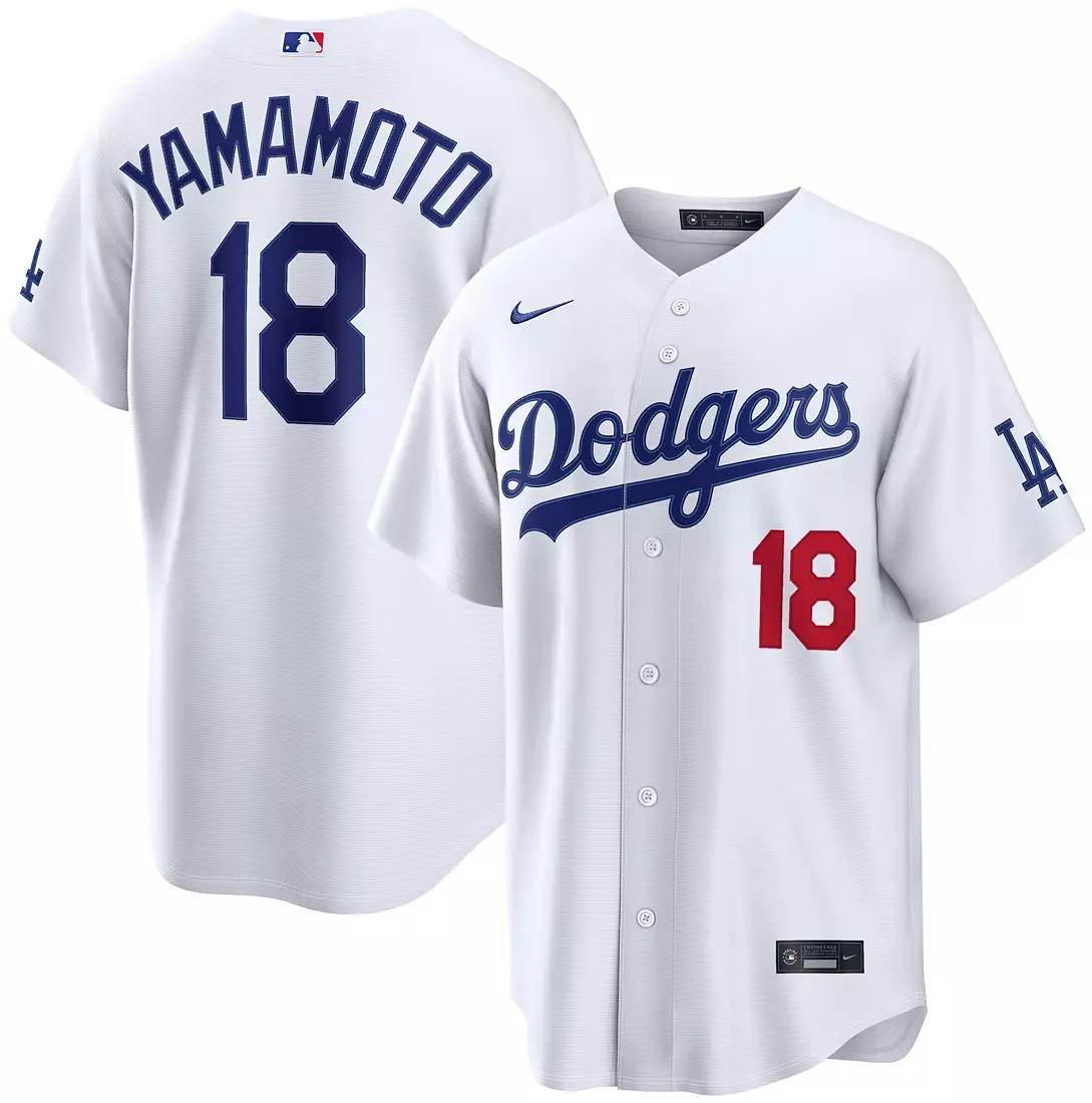 Los Angeles Dodgers Yoshinobu Yamamoto  White Home Limited Player Jersey