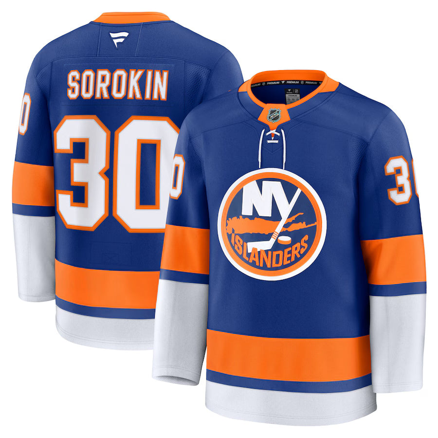 Ilya Sorokin New York Islanders NHL Fanatics Premium Home Jersey
