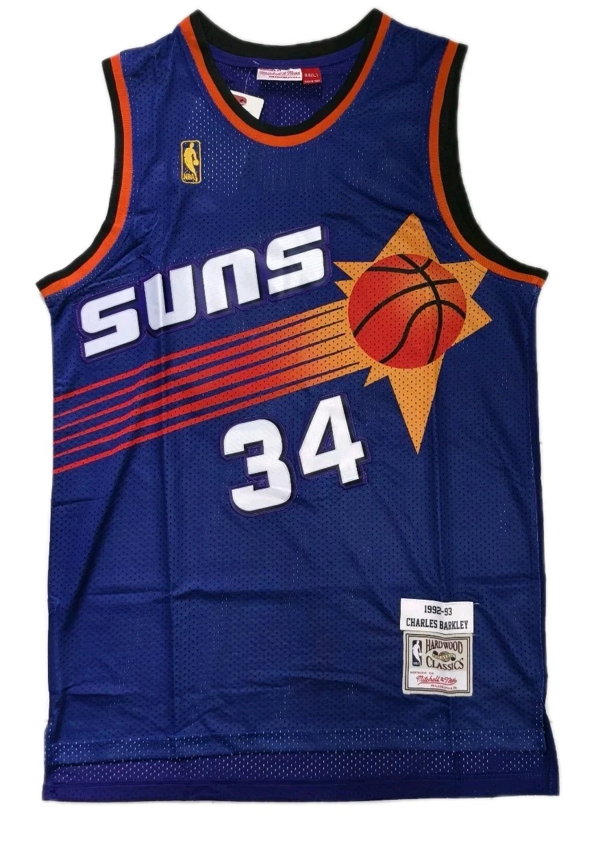Phoenix Suns Charles Barkley 92-93 Stitched Jersey Purple