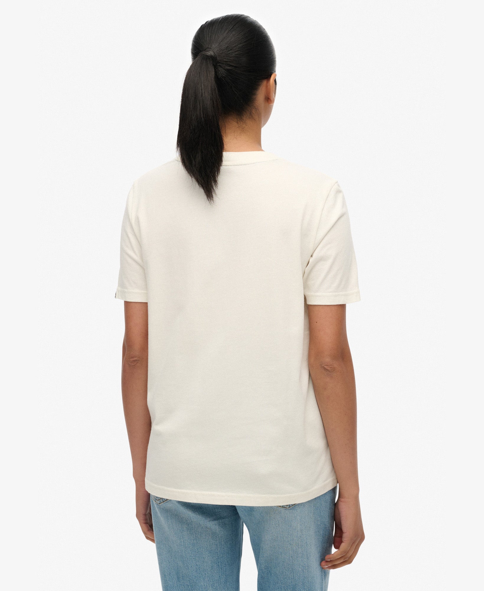 Rainbow Stripe Tee | Riff White