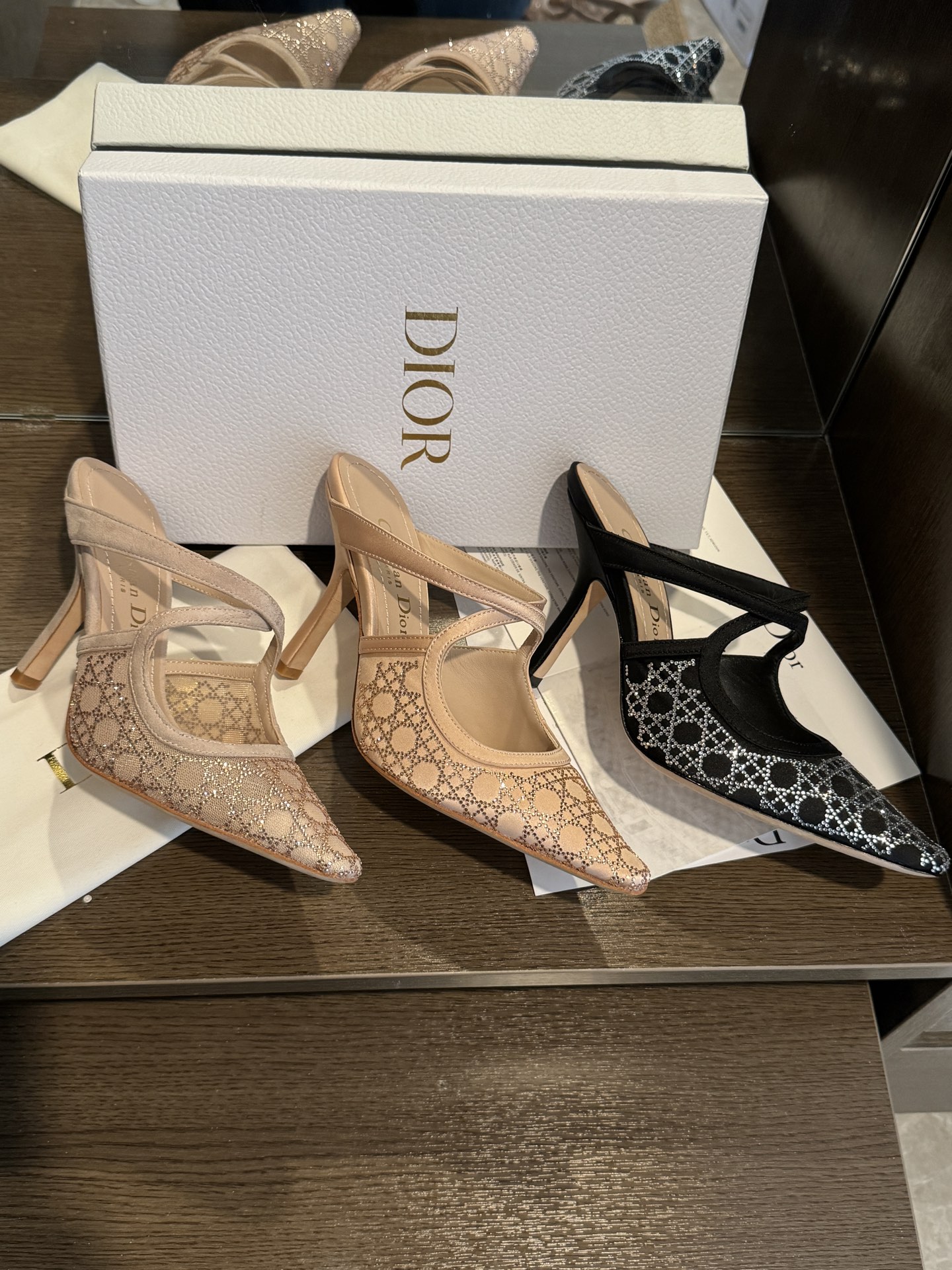 TOP Christian Dior High Heels Slippers - 3 Color