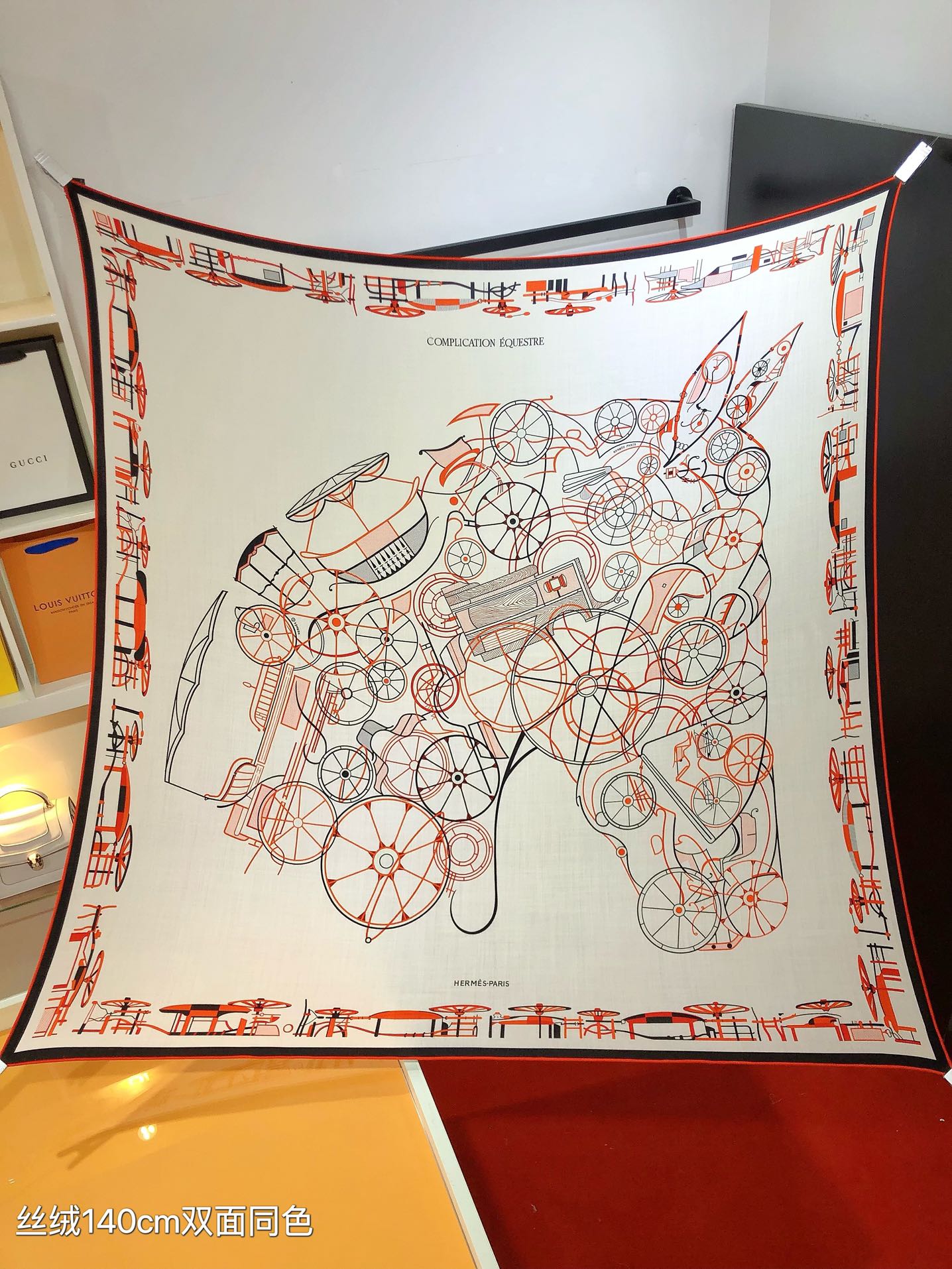 TOP HERMES Horse Carriage Square Scarf 140 x 140 cm - 4 Colours
