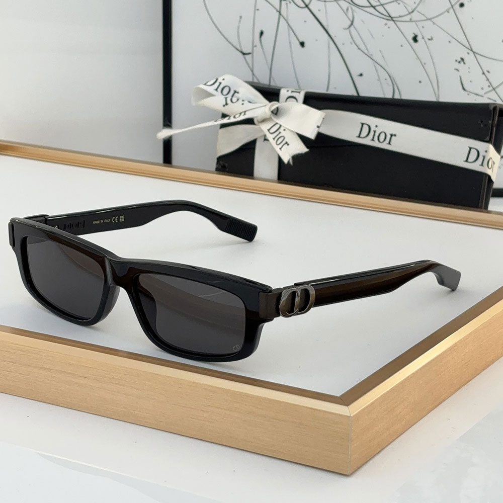 Dior Mirror Leg Stereoscopic Logo Acetate Fibre sunglasses Top quality  (Perfect Replica）
