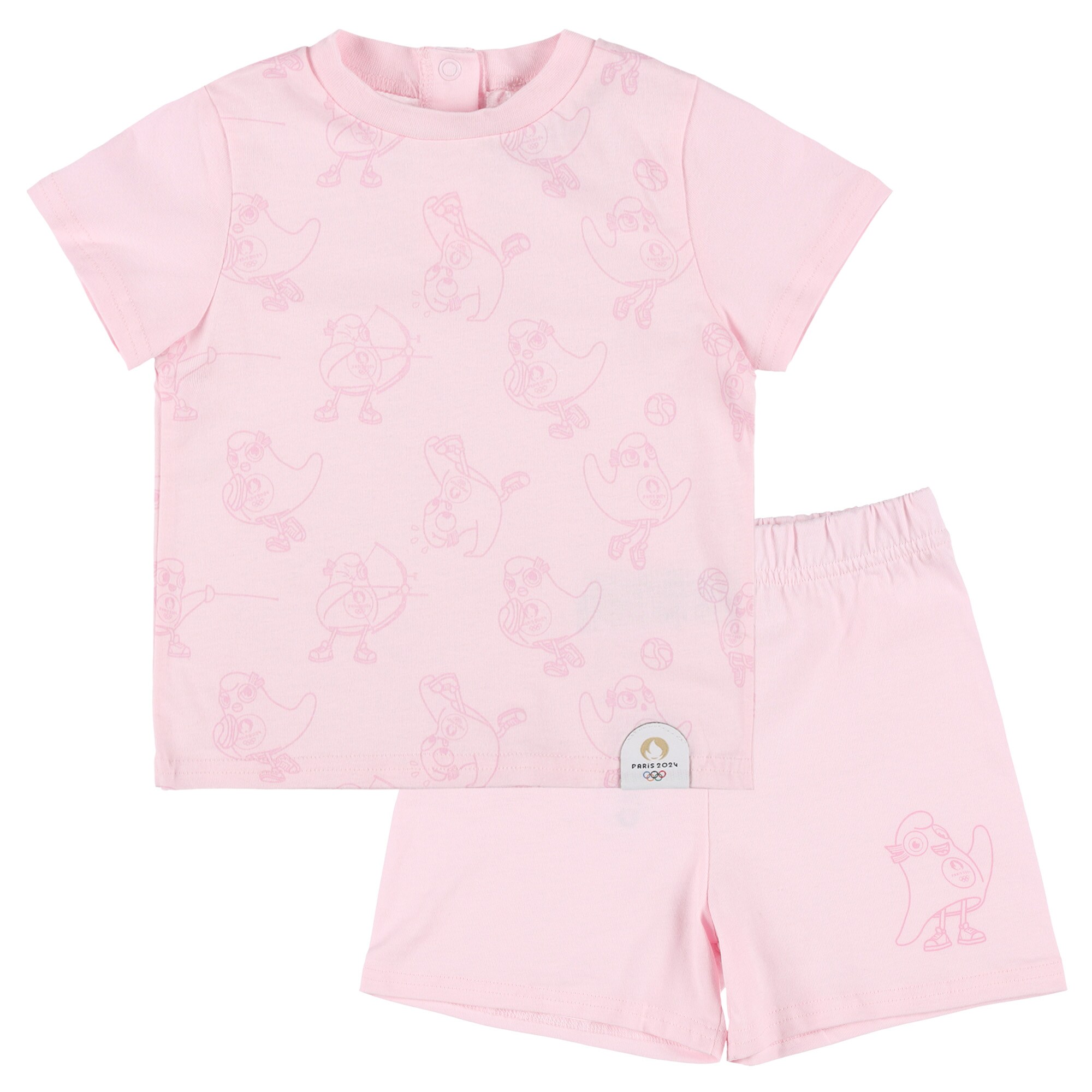 Paris 2024 Olympics Mascot Short and T-Shirt Set - Baby