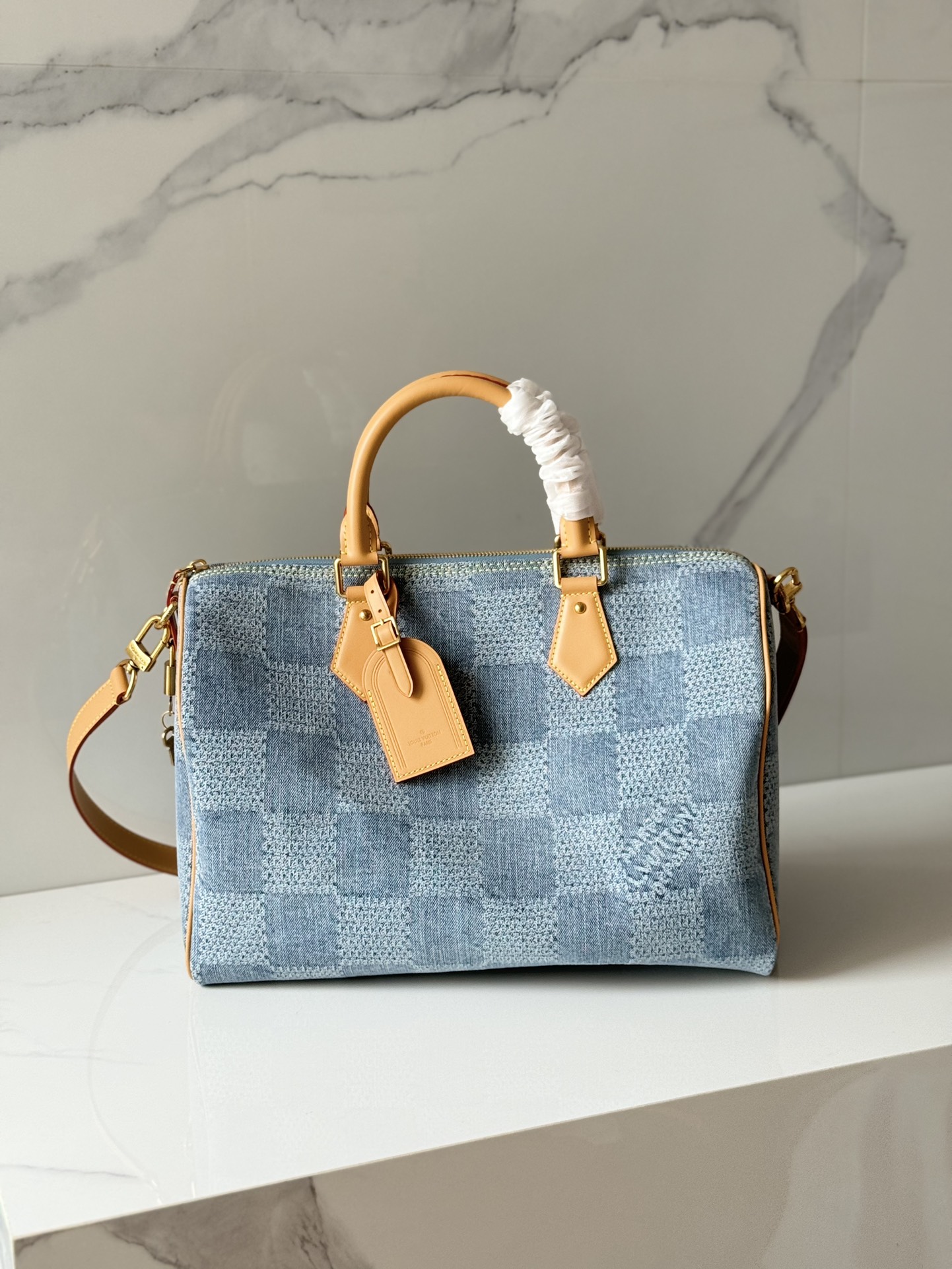 TOP Louis Vuitton LV Speedy 40 Bandoulière Bag 40 x 26 x 23 cm - Blue