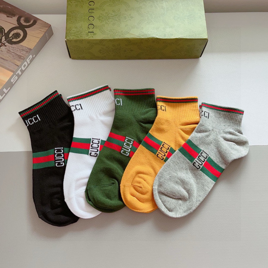 TOP GUCCI Socks - 5 Pieces as a Set