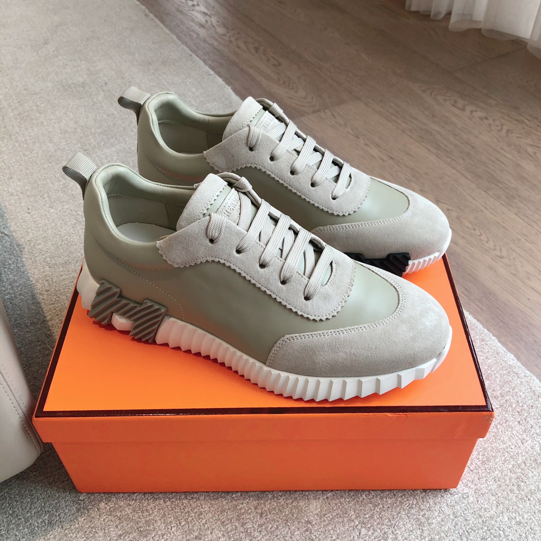 Hermès-trainers 2024 giga Leather low trainers  (Replica)