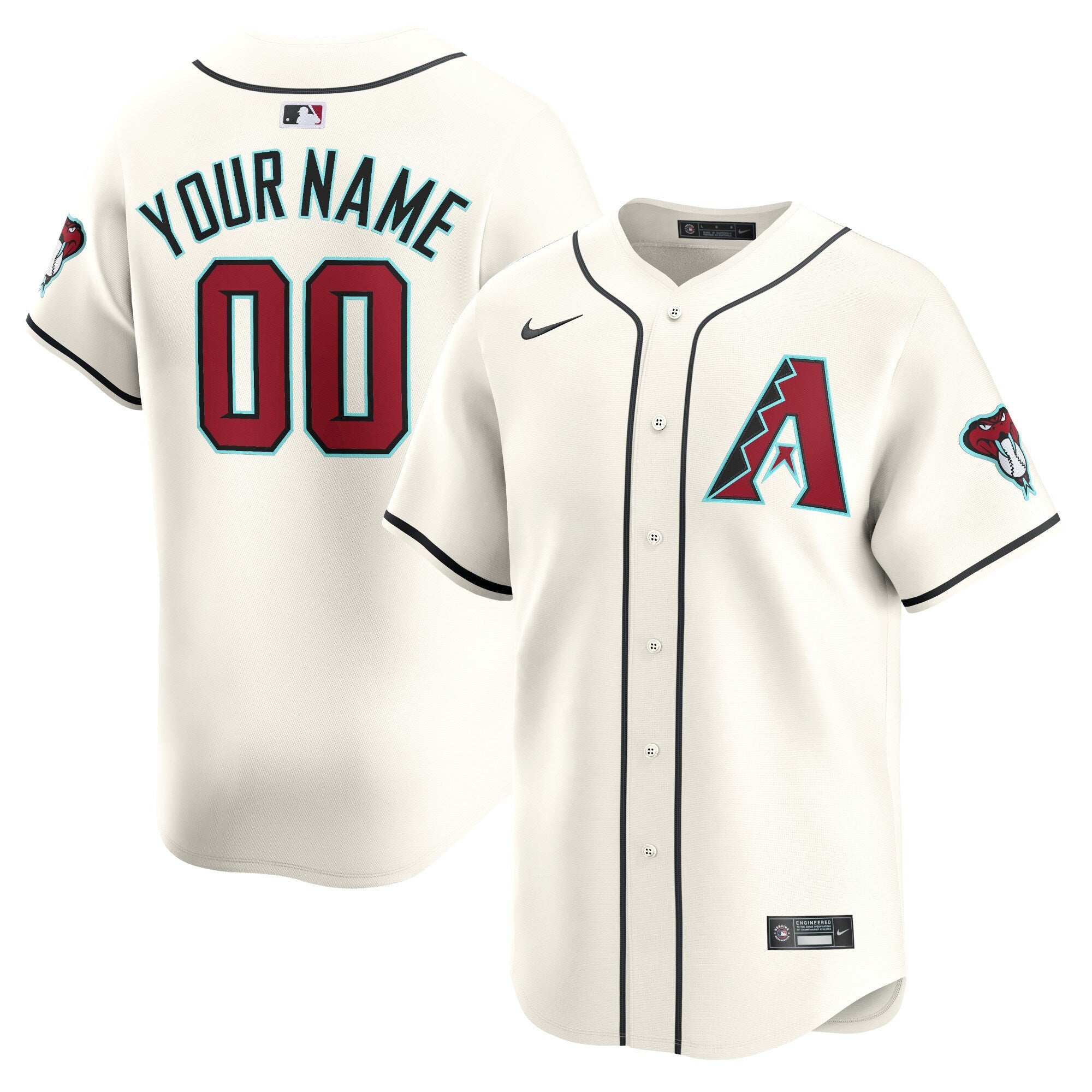 Arizona Diamondbacks  Home Limited Custom Jersey - White