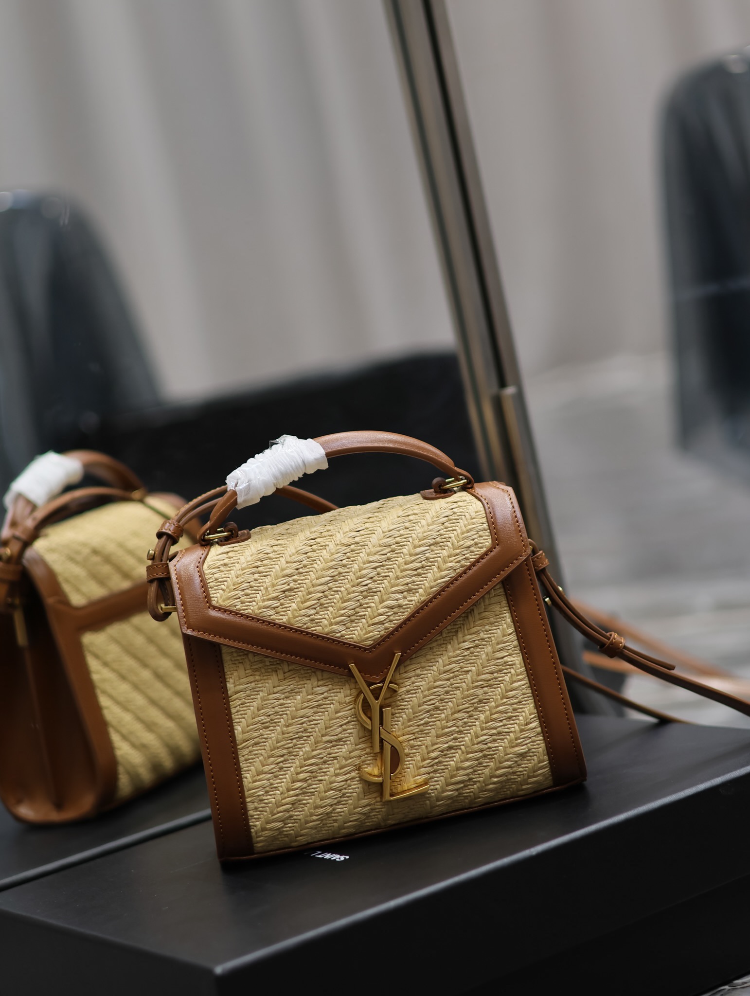 TOP Yves Saint Laurent YSL Cassandra Mini Top Handle Bag - GHW