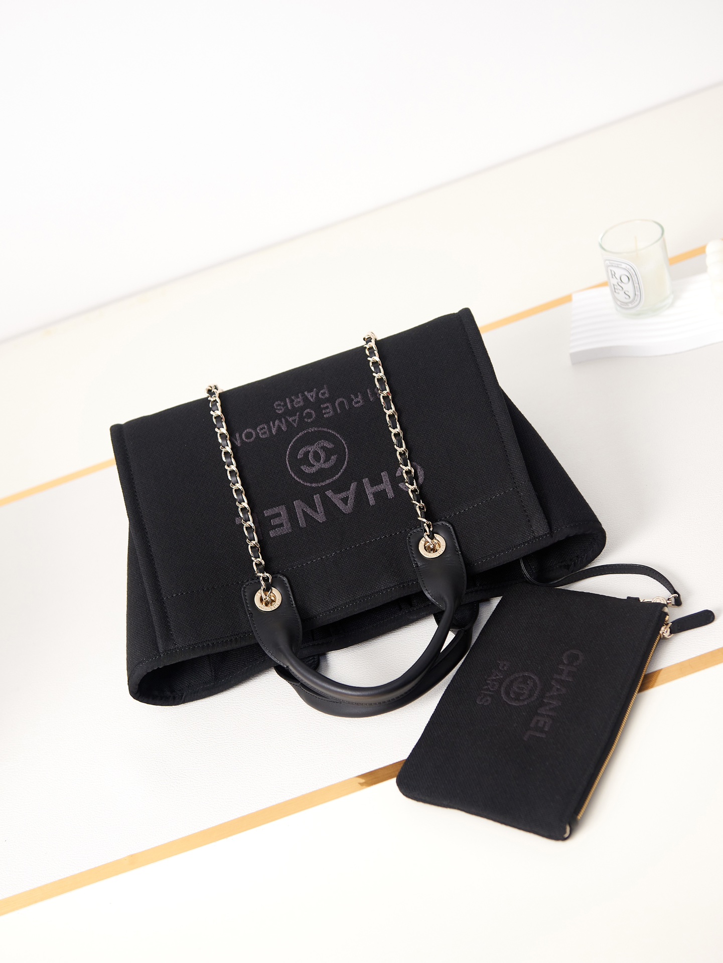 TOP CHANEL Deauville Bag 33cm - 12 Color