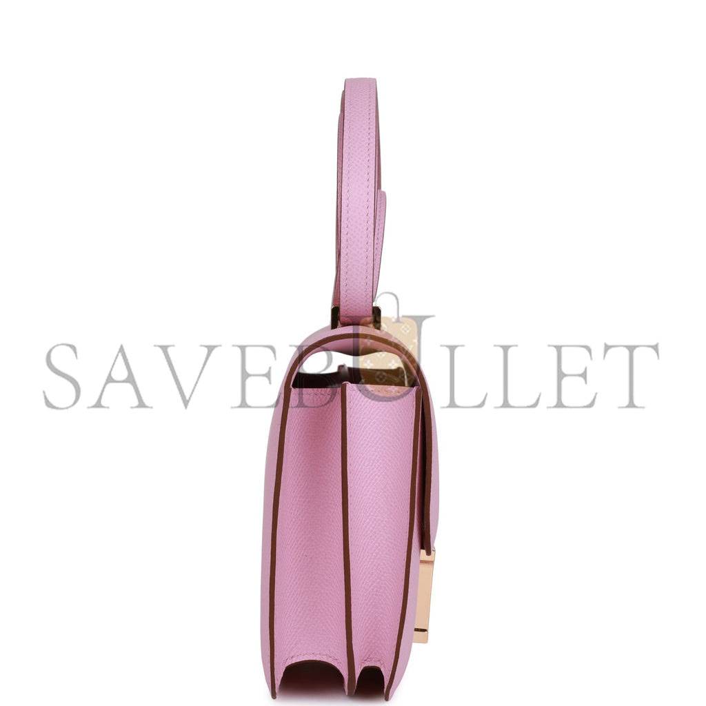 Hermes Constance 18 Mauve Sylvestre Epsom Rose Gold Hardware
