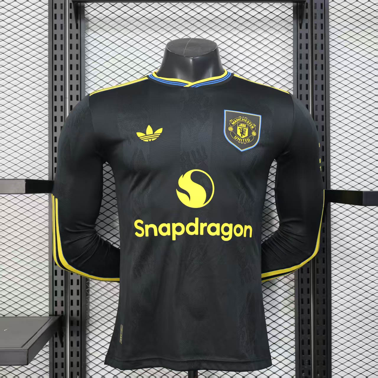 2025/2026 Player Version Long Sleeve Manchester United Third Away Football Shirt 1:1 Thai Quality