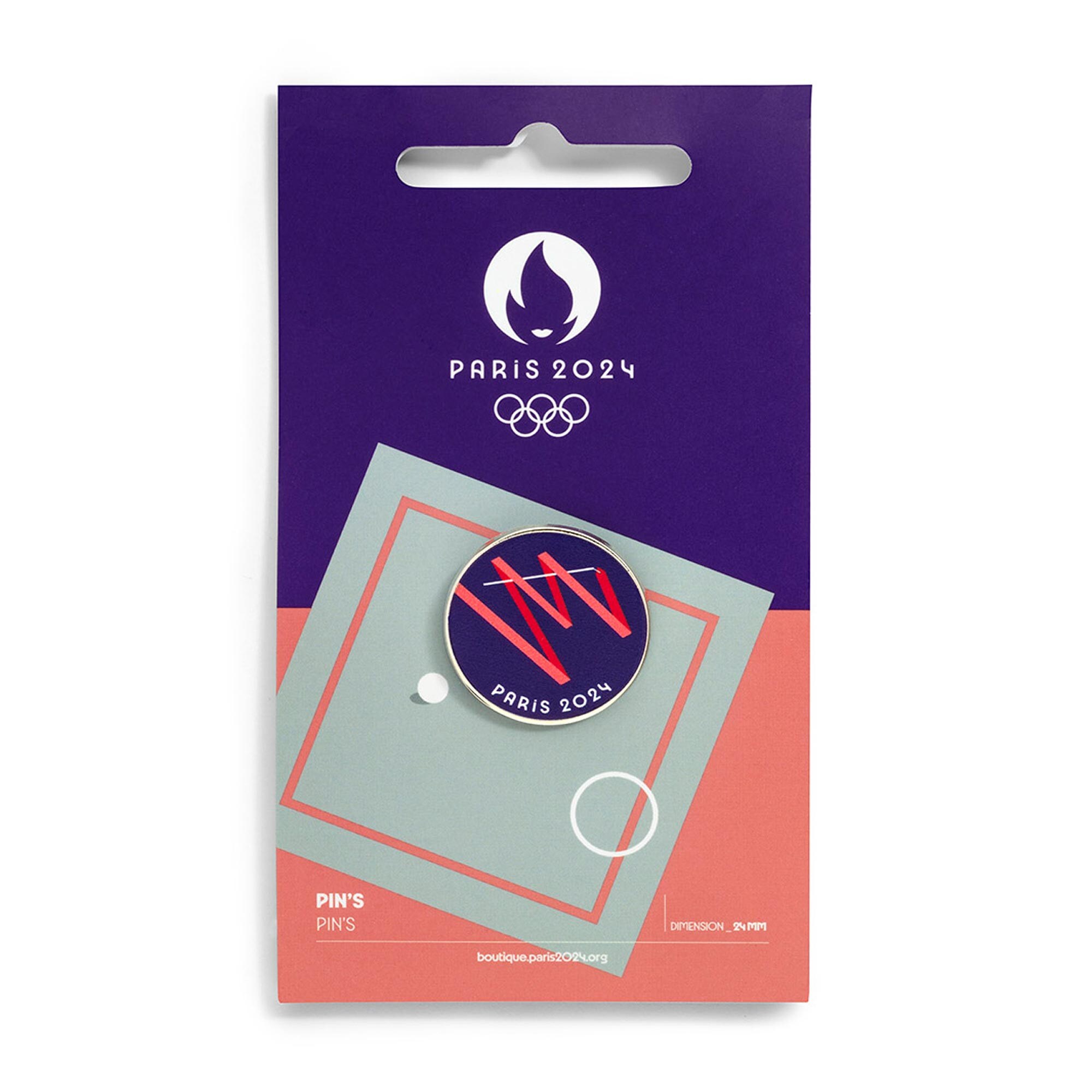 Paris 2024 Olympics Gymnastics Pin Badge