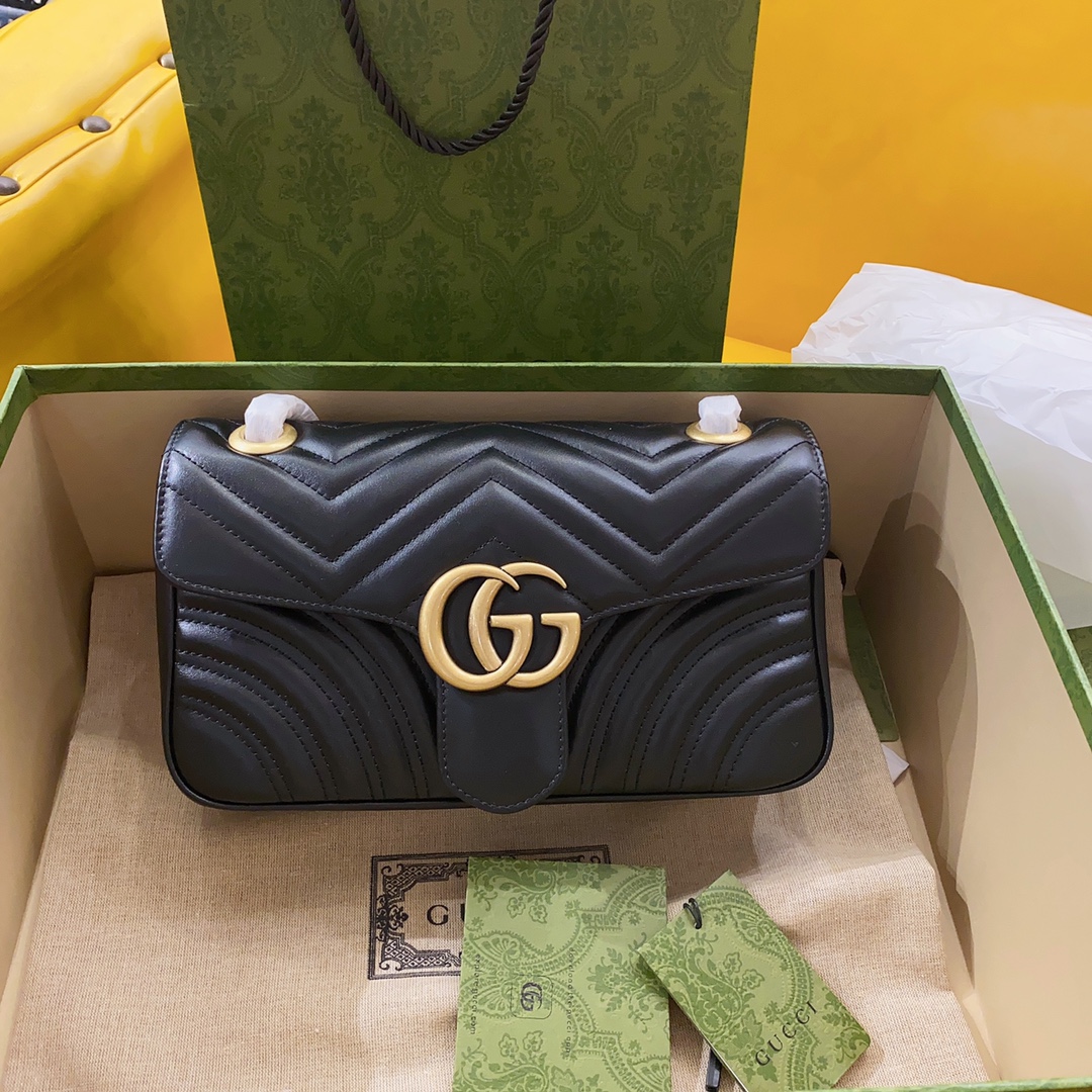 TOP GUCCI Marmont Chain Bag 26 x 15 x 7cm -  Collection