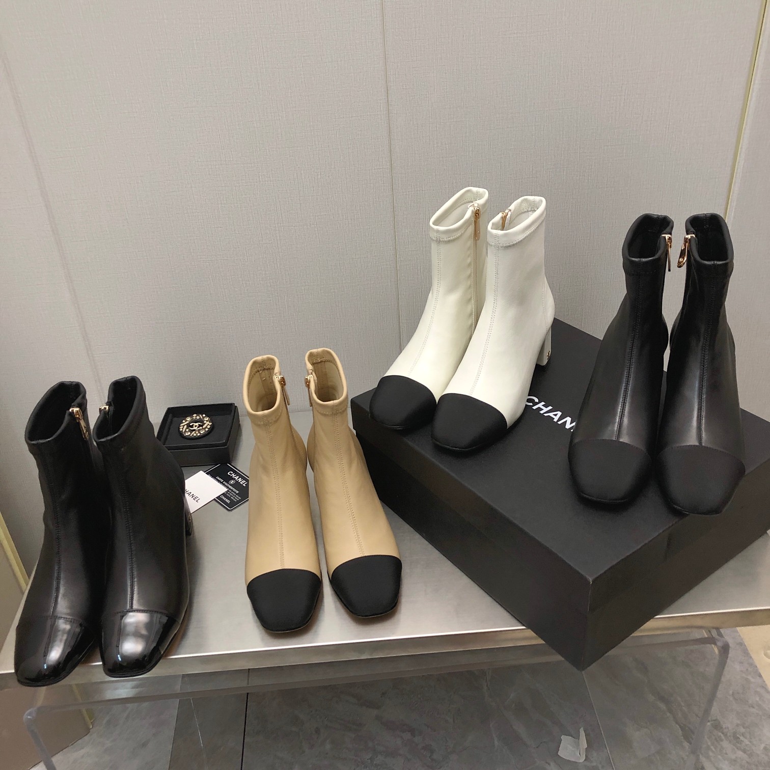 TOP CHANEL Classic Thick Heel Boots - 4.5cm - Four Colors