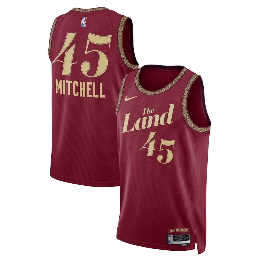 Donovan Mitchell Cleveland Cavaliers2023-2024 season Jersey - Wine - City Edition