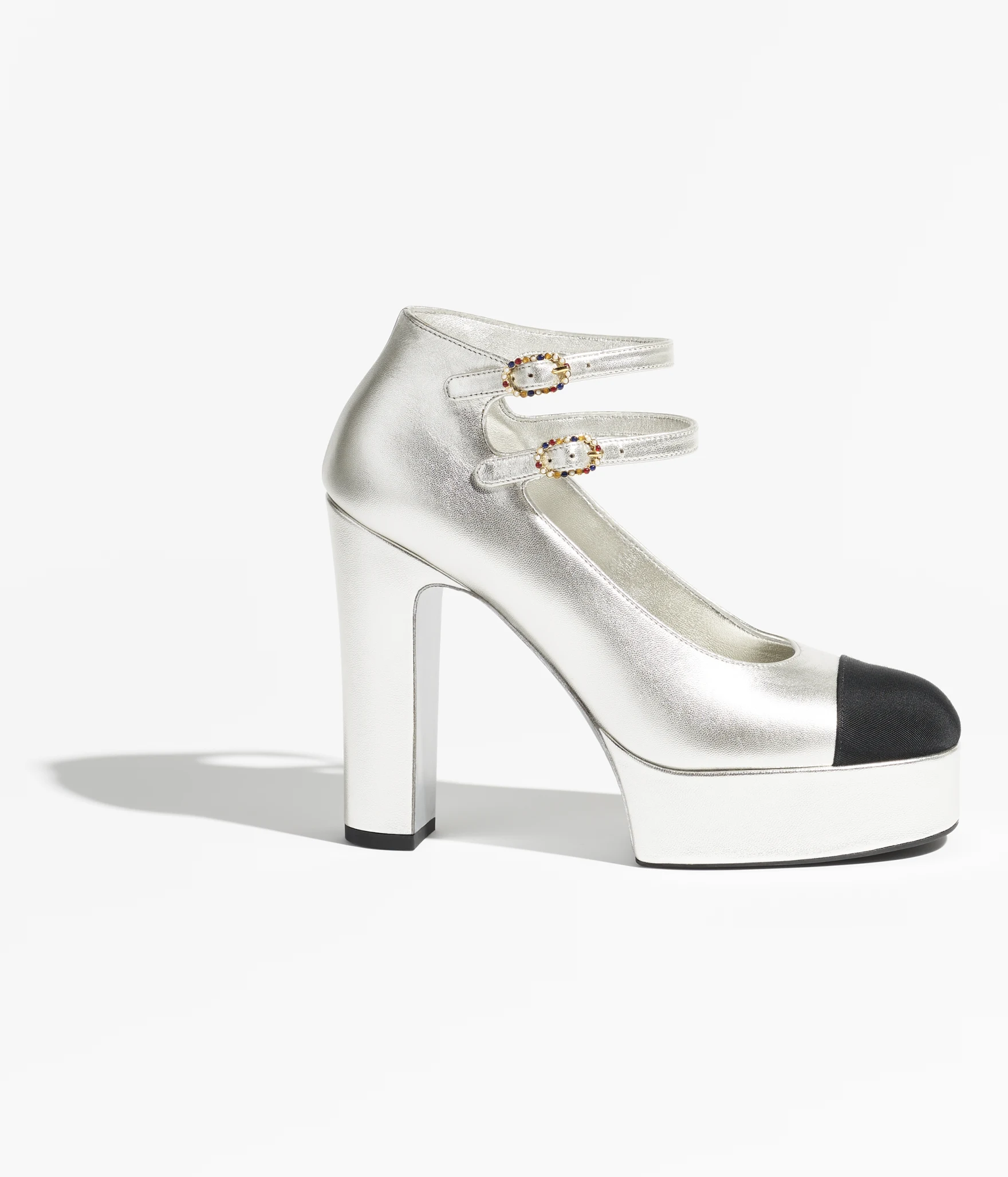 TOP CHANEL  High Heel Pumps - Sliver