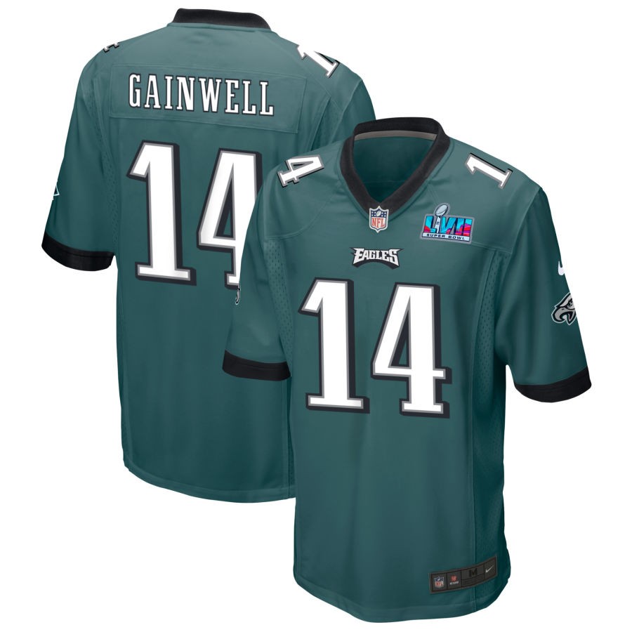 Kenneth Gainwell Philadelphia Eagles  Super Bowl LVII Game Jersey - Midnight Green