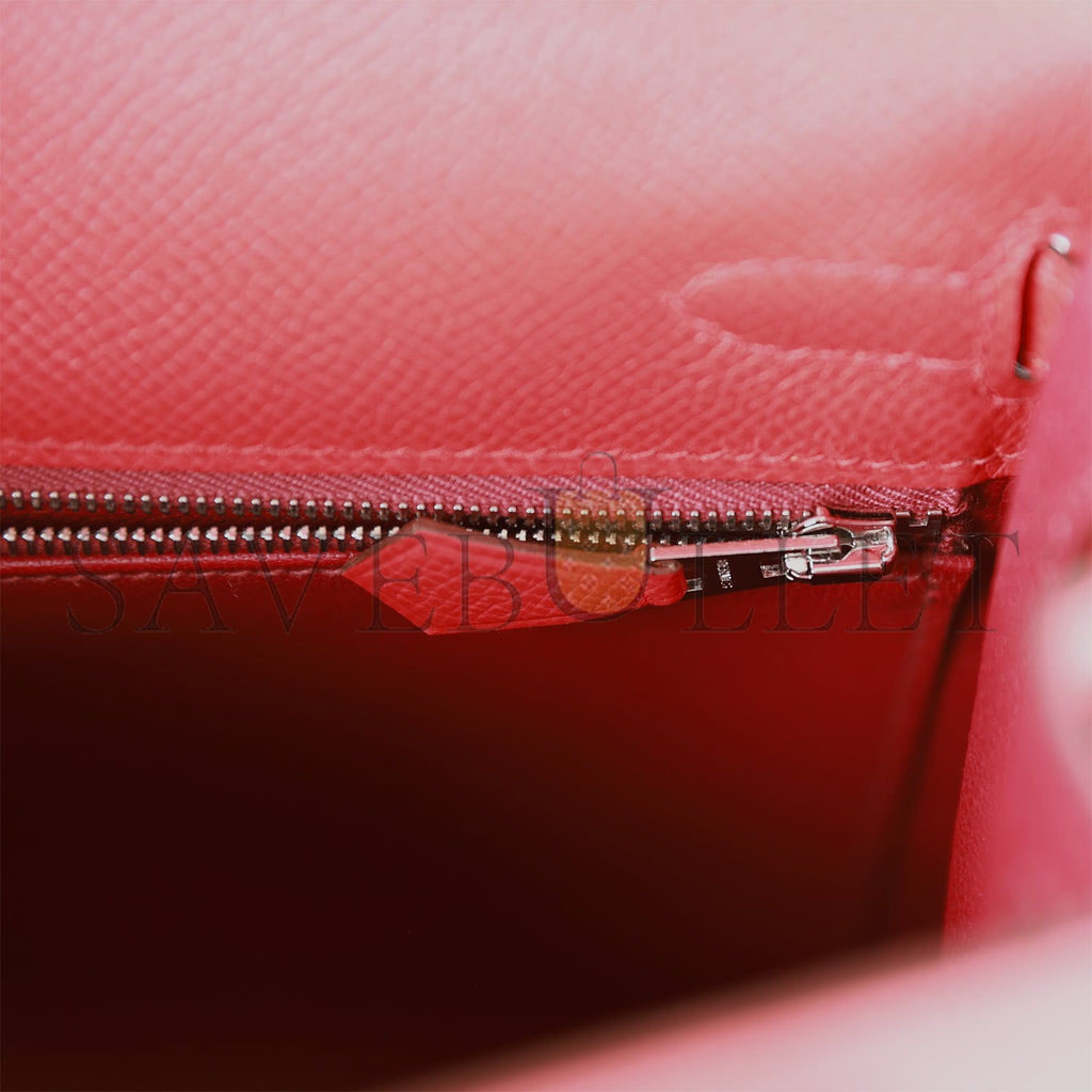 HERMES KELLY 25 EPSOM PALLADIUM HARDWARE (25*17*7cm)