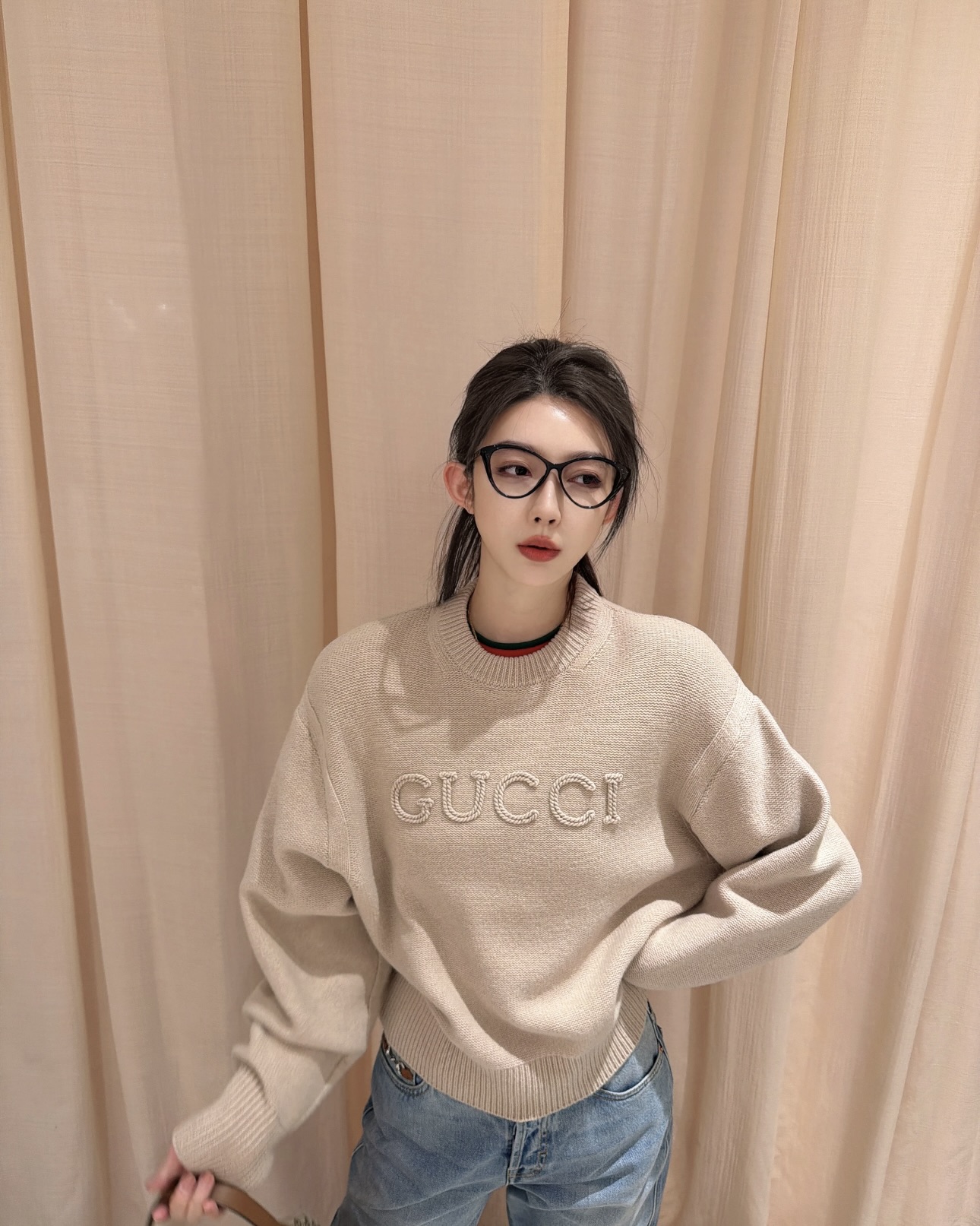 TOP GUCCI Sweater - Khaki