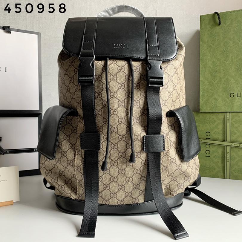 Gucci Striped Webbing Backpack (Replica)