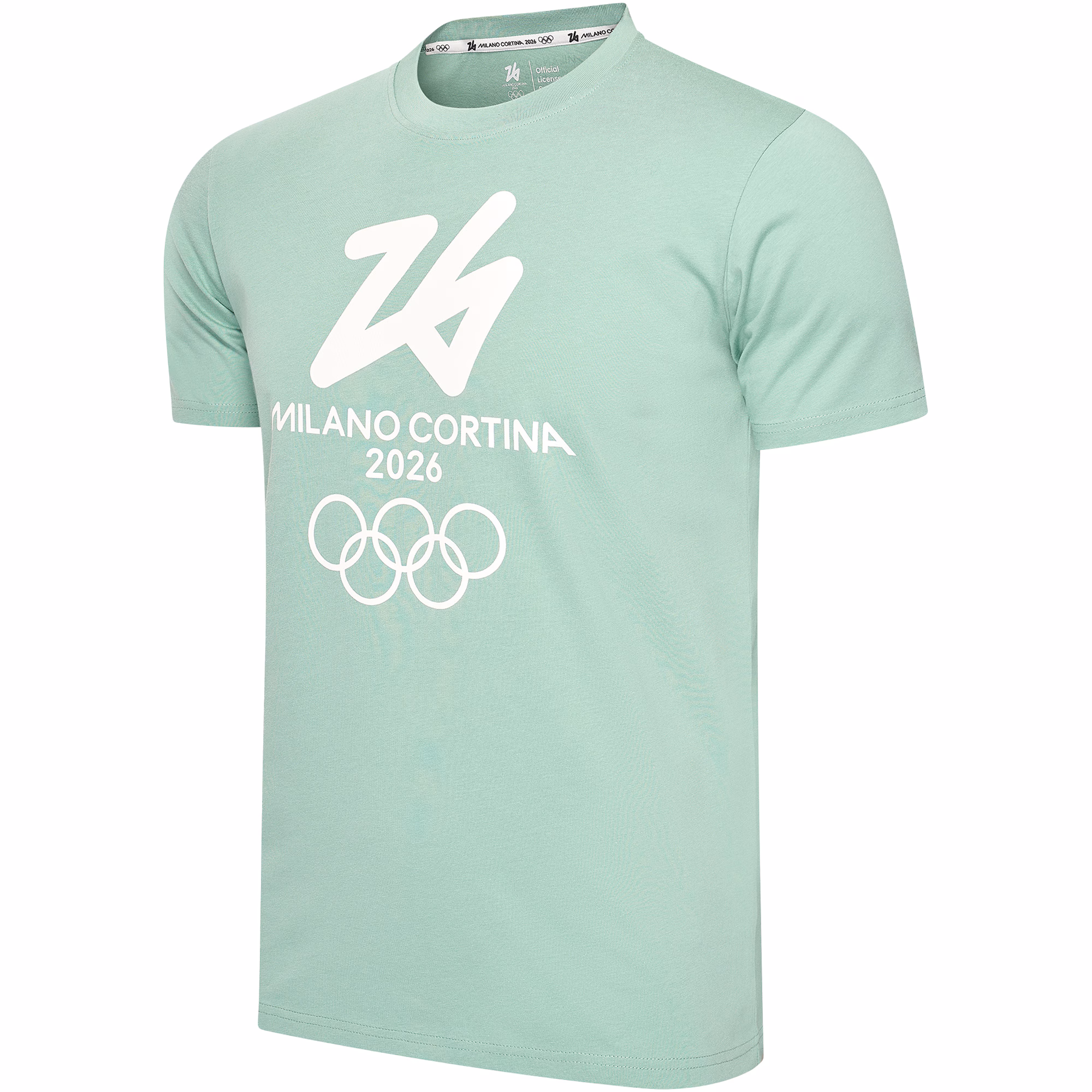 Milano Cortina 2026 Olympics Large Logo T-Shirt - Khaki