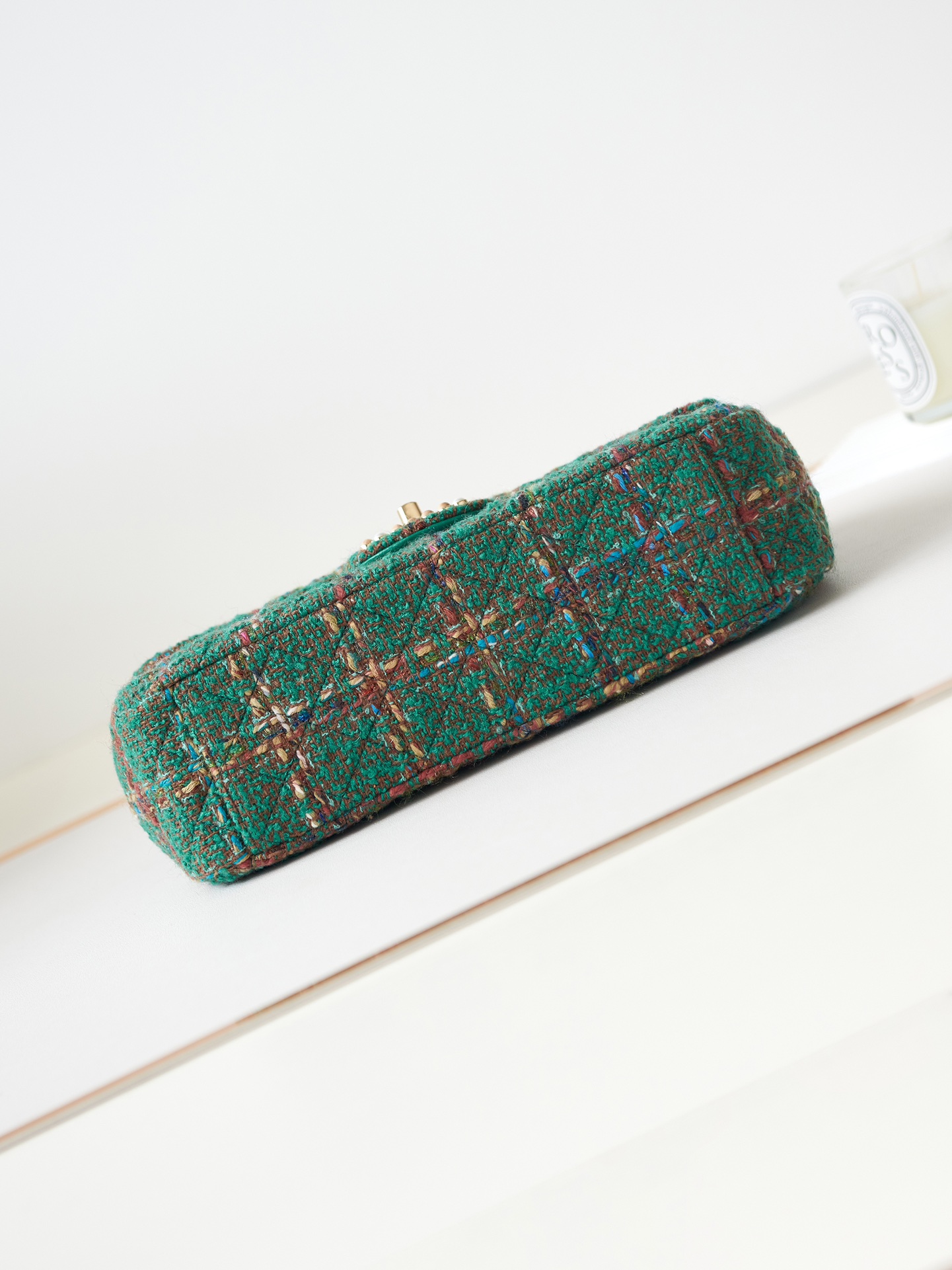 TOP CHANEL Pearl Chain Bag 19x29x9cm - Green