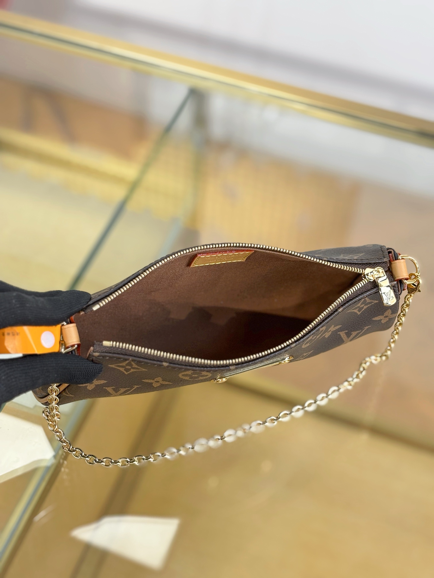 TOP Louis Vuitton LV Pochette Eva Monogram 27x11x5cm - Brown