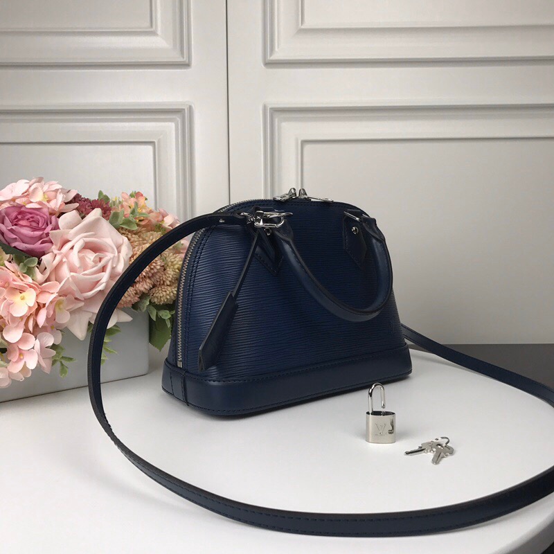 Louis Vuitton Alma BB 2way bag Epi Leather Indigo (10A Mirror Version)